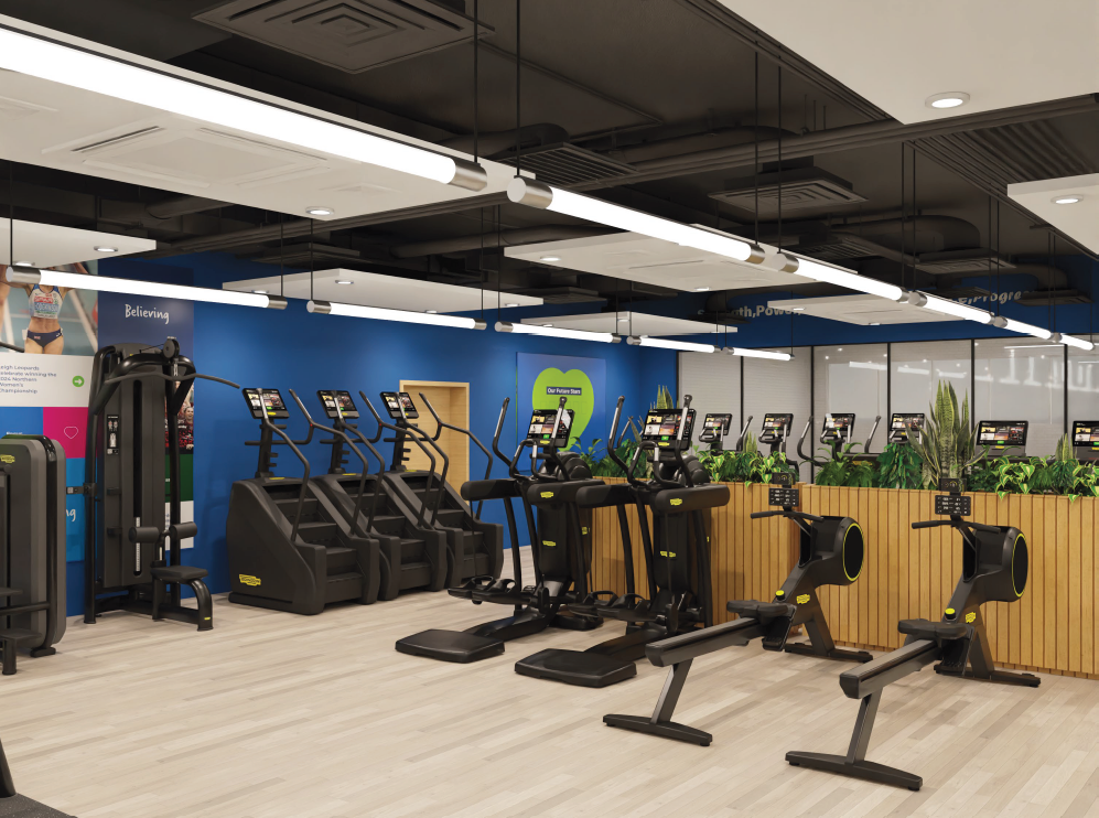 An impression of the new Wigan Life Centre gym An impression of the new Wigan Life Centre gym